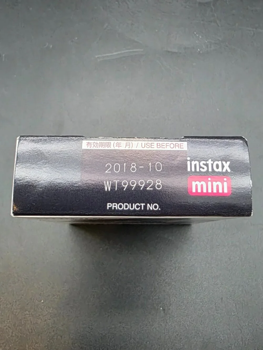 FujiFilm Instax Mini Black 10 Sheets Exp 10-2018 NEW